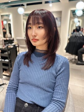 アリスバイアフロート 自由が丘(ALICe by AFLOAT) レイヤーカット/ハッシュカット/チェリーレッド【自由が丘】