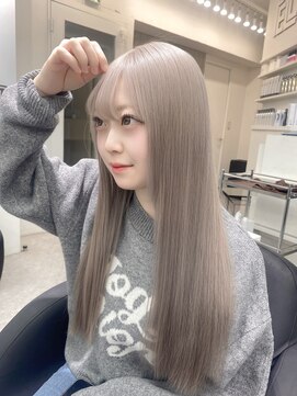 ペレ 渋谷(PELE) 着物ヘア/ダークアッシュ/ミディアムレイヤーカット/渋谷