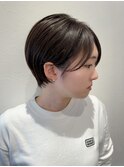 【ハンサムショート＆透明感抜群ネイビーグレージュ】