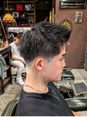【ローフェード×スパイキーショート】
