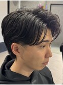 【メンズセンターパート】黒髪OK・爽やか好印象ヘア 八尾