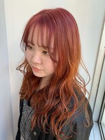 トロニー(TLONY) 渋谷TLONY ピンクオレンジグラデーション　stylist/ miaki