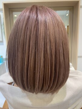 リンクル 自由が丘(lincle) 春のハイトーンカラー！ミルキーピンクベージュ【ダブルカラー】