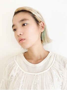 ノーカ 代官山(nohka) ハイトーンワンポイントボブ