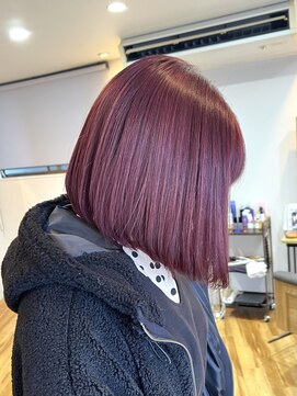 ファヴォリヘアー(favori hair) ボブstyle/ピンク/レッド