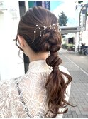 ポニーテールアレンジ・ヘアセット・ロングアレンジ