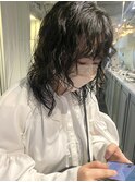 レイヤーたっぷりウルフパーマ