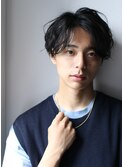 波巻きツイストスパイラルパーマメンズパーマ白髪染めハイライト