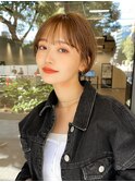 【GEEKS渋谷】マッシュショートボブ/20代30代/前髪あり/夏カラー