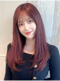 ☆小顔面長丸顔オルチャンヨシンモリミディアム前髪ありなし