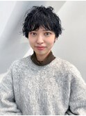 黒髪透明感カラー秋色オリーブカラー_ba498201