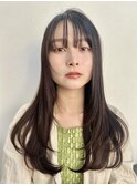 ニュアンスカラーツヤ髪スタイル簡単スタイリング小顔ヘア