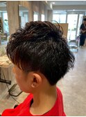 第一印象アップ！爽やかアップバング/メンズカット/ショート