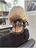 【立川CRES吉岡俊】ヘアアレンジ　ヘアセット　結婚式ヘア