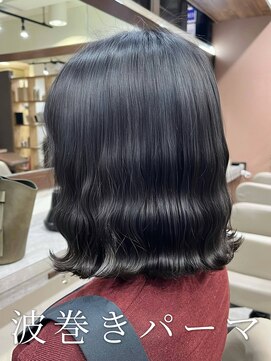 アミー 銀座(Ammy) #波巻きパーマ #なみまきパーマ #ボブパーマ #コテ巻き風パーマ