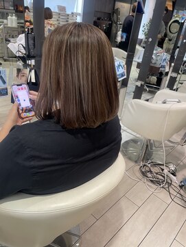 エアー 銀座(air) ★岡田有加★似合わせ★銀座★ハイライトカラー×ボブ