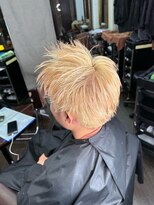 バックス メンズヘアー(BUCKS men's hair)&nbsp;【スパイキーハイトーン】短髪でもハイトーンに！