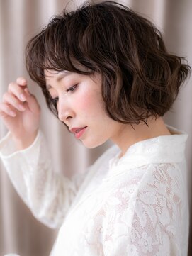 カバーヘア ブリス 戸田公園西口店(COVER HAIR bliss) □くせ毛風ふんわりカールボブパーマ403戸田公園20代30代40代