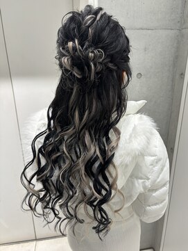 スタジオカラー(Studio Color) ハーフアップお団子