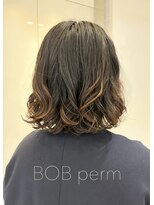 アピッシュ ギンザ(apish ginza) 自然乾燥で決まる♪ボブパーマ