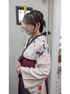 ヘアークラフト アンジュ(Hair craft ange) 編みこみアップ