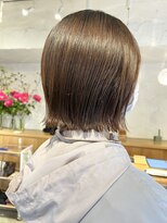 ドルセ(Dulce) 切りっぱなし×外はね×ワンホンレイヤーミルクティーベージュ