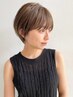 リタッチカラー（白髪染め含む）＋前髪カット￥6400