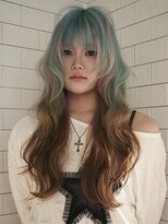 クペウヘイヴン(cope'u HAVEN)&nbsp;原宿/ウルフカット レイヤー デザインカラー ルーツカラー