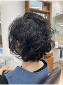 ショートカット/大人ボブ/くせ毛ボブ/くせ毛カット
