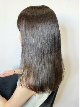 エルプラスヘアー 平尾店(L+hair) 大人可愛い30代40代髪質改善カラーグレージュ透明感ストレート