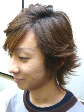 スターカット メンズのクセ毛にボリュームを抑え動きをつけるストカル