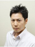 ツーブロックで作るさわやか無造作ショート