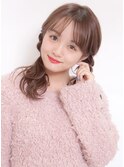 ざっくり三つ編みアレンジ
