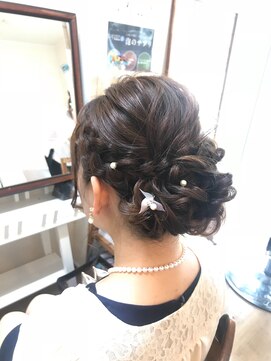 ロカット サロン(Roquat Salon) あみこみwaveアレンジ【ヘアアレンジ　立川/立川南/八王子/袴】