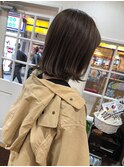 【REALLY横須賀中央】切りっぱなしボブハイライトベージュカラー