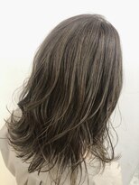 ナンバースリー 溝の口店(Number Three)&nbsp;透け感ミルクティーベージュロブ【N°３hair lounge溝の口店】