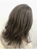 透け感ミルクティーベージュロブ【N°3hair lounge溝の口店】