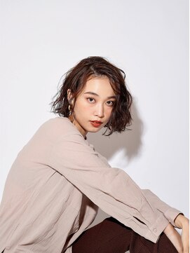 ヘアサロン アティリー(Hair Salon Attirer) 西梅田/ボブ/グレーベージュ/白髪ぼかし【Attirer飯田裕之】