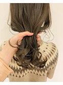 イルミナカラーで作る暗めのカーキベージュカラー♪