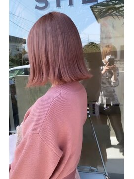 シェルハ(SHELHA) 【石川尚之】ブリーチなし艶髪、ピンクブラウン