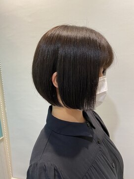 ロンド ルージュ 銀座店(Lond rouge) 平行ボブ耳掛けボブ