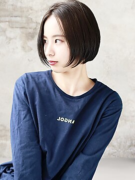 ヘアーアンジェ 南矢野目店(Hair ange) 【イルミナカラー×髪質改善TR】耳かけショートスタイル