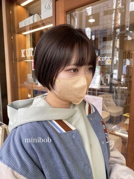 ネオリーブ クタ 町田店(Neolive kuta) スタイリング簡単ミニボブ×職場で浮かないナチュラルブラウン