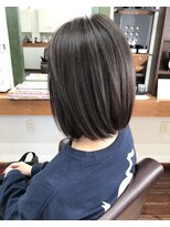 プラッキー(PLUCKY) 白髪染めぼかし　グレージュハイライト
