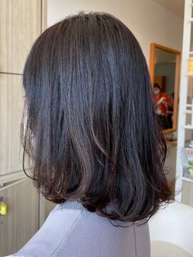 エス ハート オブ ヘアー 名東店(Heart of HAIR) 【ES 川原】 Spring Style #19 中間ストレートくせ毛活かしボブ