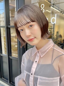サンド 表参道(sand) ぱつっとボブ/10代20代30代インナーカラー
