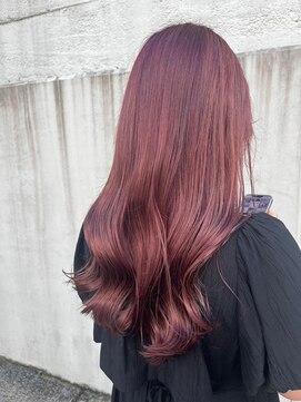 ラミ(L'ami) 【矢後あやこ】艶髪ピンクラベンダー/ゆるふわ韓国ヘア<南青山>