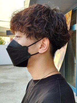 リット×ベリエ(Lit.×belier) メンズマッシュメンズヘア波巻きスパイラルパーマ波巻きパーマ