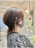 ［横山］外ハネきれいめなショートウルフ