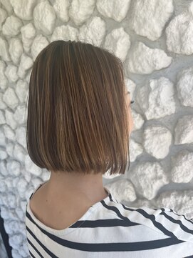 ギャラリー(GALLERY) 前髪/マチルダボブ/ピンクベージュ/インナーグレージュ/